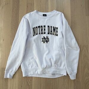White Notre Dame Sweatshirt - Size L